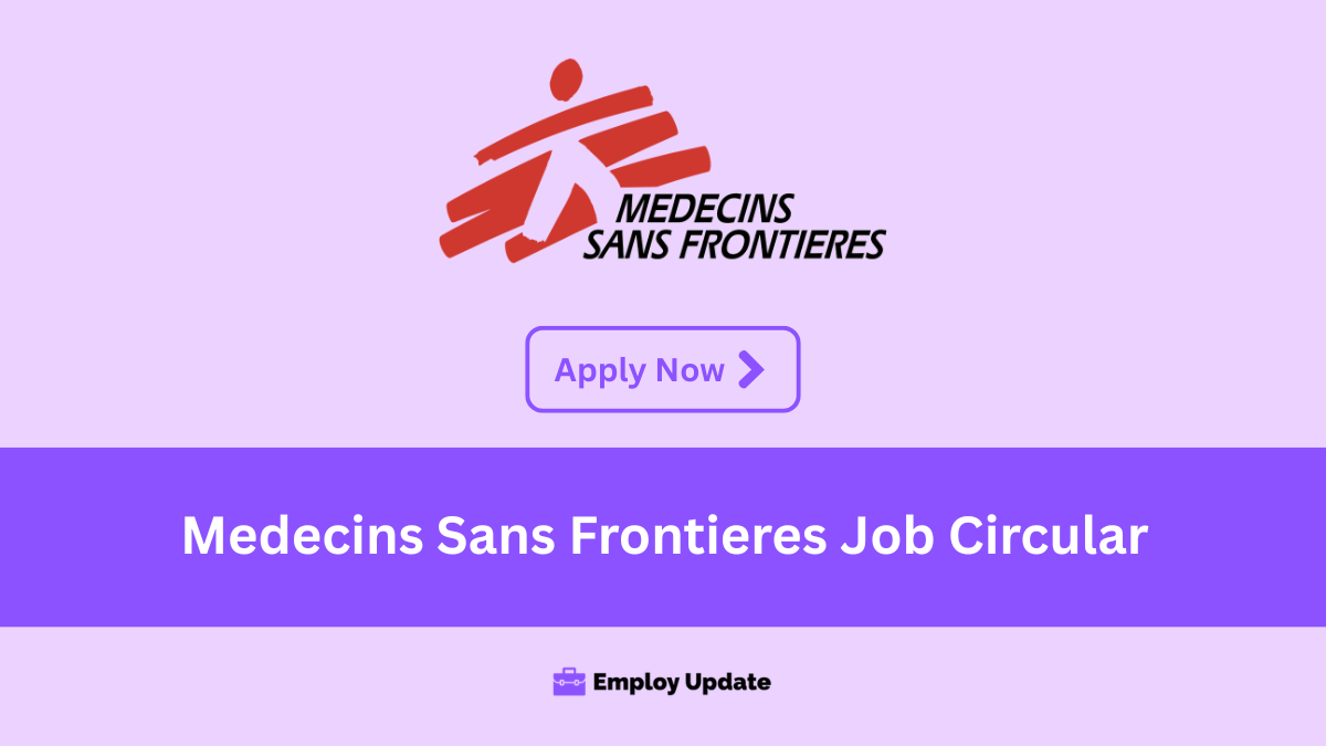 medecins sans frontieres job circular