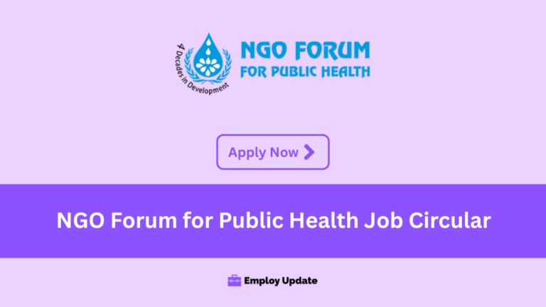 ngo forum for public health job circular