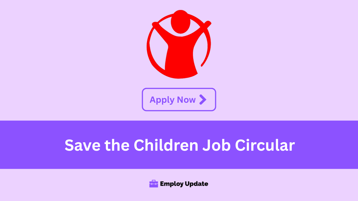 save the children job circular