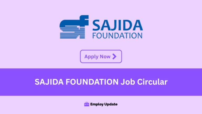 sajida foundation job circular